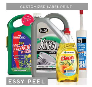 Transparent PVC Vinyl <b>Labels</b> Waterproof Durable Adhesive Custom Printed <b>Packaging</b> Branding Stickers High Clarity Makewell - Product Image 1