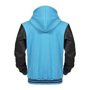 Veste en cuir d'agneau véritable pour homme, style varsity, en laine, pour l'hiver, vente en gros - Product Image 4