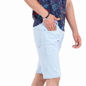 <b>Mens</b> <b>Stretch</b> Denim Shorts Dark Washed Casual Gym Outdoor Workout Wear Breathable Jean Shorts Comfortable Denim Short - Product Image 4