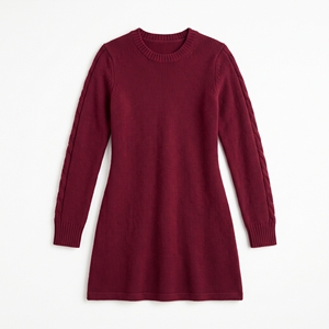 Women's Winter Knit Mini <b>Dress</b> Warm Casual Leisure OEM ODM Wholesale Factory <b>Custom</b> Logo Low MOQ - Product Image 5