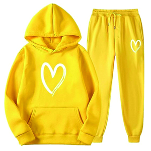 Venta al por mayor personalizar niños 2 piezas chándal conjuntos Sudadera con capucha y pantalones de chándal Jogger conjunto de ropa para niños - Product Image 2