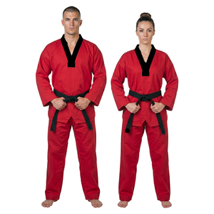 Uniforme de Taekwondo Unisex Premium, Uniforme de Artes Marciales con Cuello en V, Traje de Entrenamiento de Taekwondo para Boxeo - Product Image 1