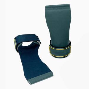 Agarraderas de mano con gancho y bucle para levantamiento de pesas, agarre personalizado, superventas, unisex, para levantamiento de pesas, de microfibra y algodón. - Product Image 3