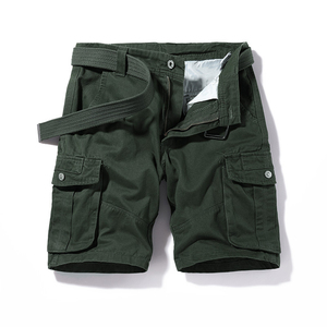 OEM Manufacturer Custom Logo Cotton Heavyweight Vintage Washed Canvas <b>Cargo</b> Jogger <b>Work</b> Baggy Denim Jeans Men's Shorts - Product Image 2