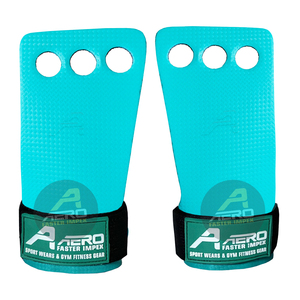 AERO FASTER IMPEX 3-Hole Neoprene <b>Hand</b> Grips Anti-Slip Fitness Equipment for Gym Workouts - Product Image 2