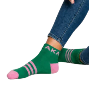 Green Pink and White <b>Moisture</b> Wicking Ankle <b>Socks</b> with Arch Support Comfortable Sports <b>Socks</b> for Women Activewear - Product Image 4