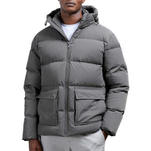 Chaqueta Bomber para Hombre, con Capucha, Relleno de Fibra de Poliéster Gruesa, Impermeable y Transpirable, con Logotipo Personalizado, para Invierno y Actividades al Aire Libre, Venta al Por Mayor - Product Image 2
