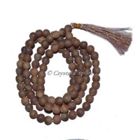 Mala en Agate pour la Prière Hindoue et le Reiki, Écologique et Guérisseur |   Mala en Agate sculpté, souvenir mascotte de l'amour, provenant du Gujarat