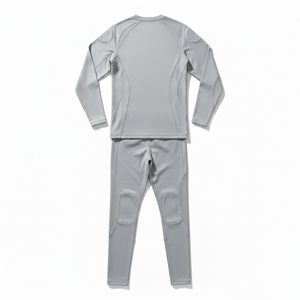 Ensemble de sport pour homme, survêtement de compression sans couture, haute élasticité, pour la gym et le jogging, couleur et taille personnalisables, directement de l'usine - Product Image 2