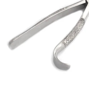 Forceps d'extraction dentaire # 83 Mâchoires dentées manuelles, poignée ergonomique, instrument d'extraction des dents supérieures et inférieures en acier inoxydable - Product Image 6