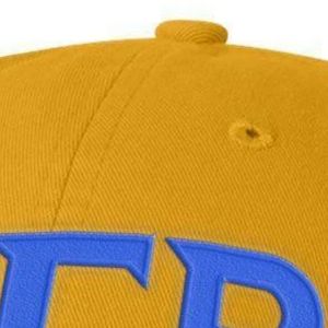 Gorra Premium Pastel con Letras Sigma Gamma Rho, Bordada en Dorado, para Mujer, Ajustable, Casual, Universitaria, Personalizada, Sororidad Griega - Product Image 2
