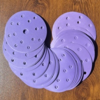 Disques abrasifs en céramique pour ponçage violet, idéaux pour la rénovation automobile et le detailing