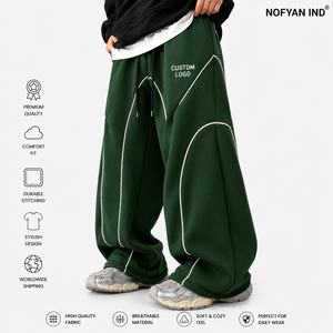 Private Label Custom OEM ODM <b>Oversized</b> Baggy Sweatpants Wholesale Manufacturer Premium Cotton Wide Leg <b>Joggers</b> Supplier - Product Image 1
