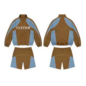 New Style Custom Windbreaker Contrast Color Short Set Tracksuit Men 2 Piece <b>Wind</b> <b>Breaker</b> Tracksuit Set Hot Sale Windbreaker Set - Product Image 6