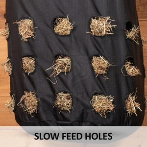 Sac à foin pleine capacité en nylon pour chevaux, sac d'alimentation lente durable pour l'écurie - Product Image 4