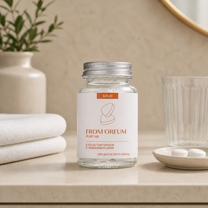 [FROM OREUM] Dentifrice solide pour la nuit, saveur mandarine de Jeju, 60 comprimés, pour les voyages et les articles de toilette personnels - Product Image 2