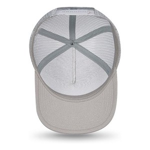 Gorra Trucker Gris de 6 Paneles, Unisex, Casual, de Color Sólido, con Malla, Cierre Trasero Ajustable - Product Image 3