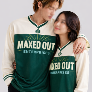 Maillot de football américain unisexe personnalisé à manches longues, color block, en mesh, streetwear, uniforme d'équipe, marque privée, fabricant OEM, USA - Product Image 2