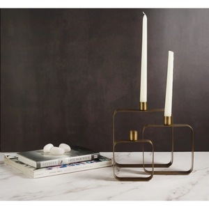 High End Quality <b>Brass</b> <b>Candlestick</b> Holder Set with Tapered Design for Home Decoration - Product Image 3
