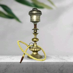 Luxury Metal <b>Hookah</b> For Decorative Tabletop Accent With Premium Finish And Traditional Handmade Design Appeal - Product Image 6