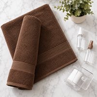 Premium Grade 400 GSM Compressed Woven Bath Towel Quick Dry 70x140 cm Medical Wellness Hospital OEM Logo Embroidery Towels Low