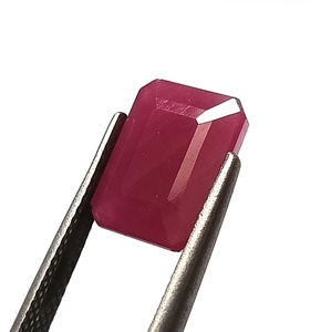 Rubí natural de Mozambique de alta calidad, sin calentar ni tratar, corte esmeralda facetado de 9.2X11.6 mm, piedra preciosa suelta de 6.10 quilates para joyería. - Product Image 3