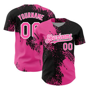 Camiseta de Béisbol Personalizada con Nombre de Equipo Impreso, Nombre del Jugador Propio, Jersey de Softbol Sublimado de Alta Calidad con Cuello Redondo - Product Image 2