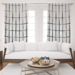 Cortina Decorativa de Algodón con Estampado a Mano de Jaipur, Cortinas Étnicas Indias, Panel de Cortina, Textil para el Hogar, Venta al Por Mayor - Product Image 1