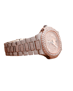<b>Infinity</b> Gems High Quality Daily Strong <b>Rose</b> Gold Diamond Watch Hidden Clasp Engraved Dial Ready Stock Quartz - Product Image 3