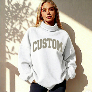<b>Mock</b> <b>Neck</b> Women Stylish <b>Top</b> Casual Cozy Sweatshirt Design Smooth Fabric Gentle Feel Great for Modern Wardrobe - Product Image 5