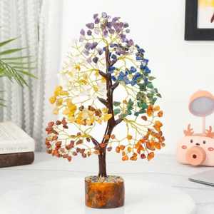 Árbol de Cristal en Oferta, Árbol de la Abundancia/Dinero/Fortuna, Regalo de Cumpleaños para Mujer, Cristales Naturales Coloridos que Aportan Energía Positiva y Dinero - Product Image 1