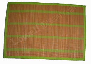 Brown <b>Rectangle</b> Bamboo kora Dyed Cora Fiber Handmade Table MatEco-Friendly Reusable Durable Patterned Dining <b>Placemat</b> Home Kitc - Product Image 2