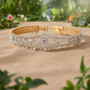 American Diamond Fashion Waist Belt for Body Jewelry - Product Image 3