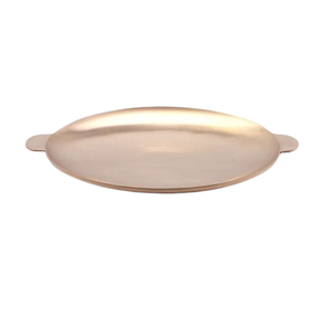 Home <b>Kitchen</b> Gold Handmade Metal Serving Food <b>Tray</b> for Weddings Hotels Restaurants Dining Table Serving <b>Tray</b> - Product Image 5