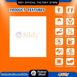 Serviette jetable Nidy EcoClean en PP non tissé, douce, absorbante, hygiénique, emballage personnalisable pour salon, spa, salle de sport, voyage, maison - Product Image 3