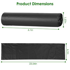 4 Rotoli di Sacchi per Rifiuti Usa e Getta Inodori da 5,3 Galloni, Sacchi Neri Resistenti alle Perdite, Cestino Portatile per la Casa - Product Image 4