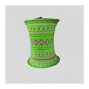 Lanterne de Noël en brocart, mini ornement suspendu en tissu fait main du Vietnam pour la décoration de l'arbre de Noël, vente en gros - Product Image 3