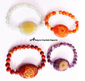 Pulsera de Cuentas de Cornalina Roja Metafísica Ajustable Hecha a Mano de Calidad Premium, Compra al por Mayor en Gujarat, AMAYRA CRYSTALS - Product Image 3