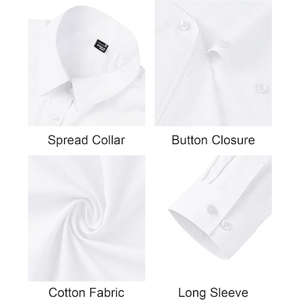 Camisa de vestir elástica con botones para mujer, blusa de trabajo de manga larga con cuello para oficina y uso informal de negocios - Product Image 6