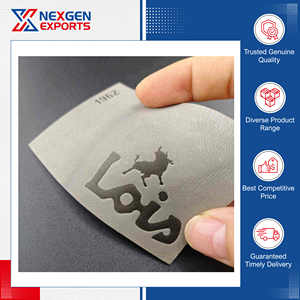 Étiquettes de bagages en cuir PU de qualité supérieure, style moderne et luxueux, avec motif de lettres personnalisable pour sacs, vêtements et chaussures - Product Image 4