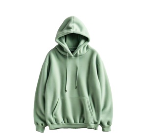 Sudadera con capucha de gran tamaño para hombre Heavy 350 GSM Green, forro polar transpirable de alta calidad para ropa cómoda de invierno - Product Image 1