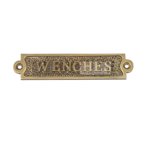 Placa Decorativa Náutica Vintage de Latón con Diseño de Grúa de Barco para Colgar en la Pared, Ideal para Hogar, Oficina, Lavandería, Baño, Salas de Caballeros y Damas - Product Image 1