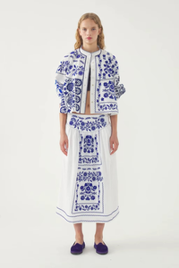 ชุดกระโปรงสองชิ้นสำหรับผู้หญิง เสื้อแจ็คเก็ตซิปสีพื้นและกระโปรงพลีทสั้น ชุดกระโปรงสองชิ้นลำลอง เสื้อผ้าผู้หญิง - Product Image 3