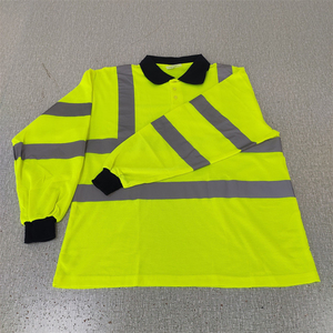 เสื้อโปโลสะท้อนแสงสีเหลืองแบบสั้นแขนสั้นสำหรับงานก่อสร้างและงานนิรภัย พร้อมโลโก้สั่งทำแบบขายส่ง - Product Image 6