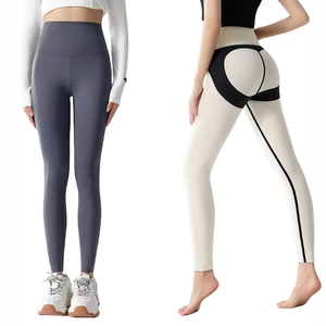 Leggings de yoga et de fitness d'extérieur, taille haute, extensibles, en nylon, pour la course, avec sublimation et taille élastique, à prix abordable - Product Image 1