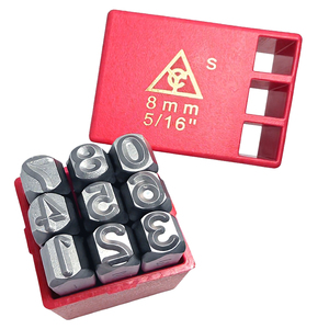 Juego de Sellos Numéricos Metálicos de 8 mm (S) 9 Piezas, Molde de Perforación para Herramientas de Marcado - Product Image 1