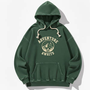 Sudadera con capucha para hombre, tela de forro polar suave, cálida, transpirable, de corte relajado, diseñada para uso casual en invierno, moda urbana y comodidad. - Product Image 3