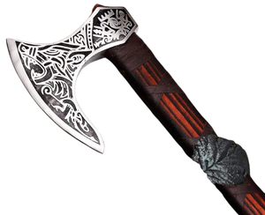 Hacha Tomahawk Forjada a Mano al por Mayor, Hacha de Acero con Alto Contenido de Carbono, Hacha para Acampar al Aire Libre, Caza, Hacha de Supervivencia con Mango de Madera - Product Image 2