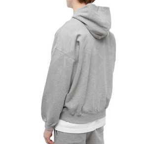 Survêtements personnalisés pour femmes, grammage lourd 500 GSM 350 GSM, en molleton polyester/coton, avec broderie, comprenant un sweat à capuche oversize et un short - Product Image 6
