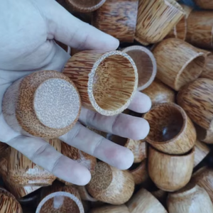 Taza de Té de Madera de Coco Hecha a Mano en Vietnam, Material Natural para Servir Té, Utensilios de Cocina Rústicos, Suministro para Exportación al por Mayor - Product Image 1